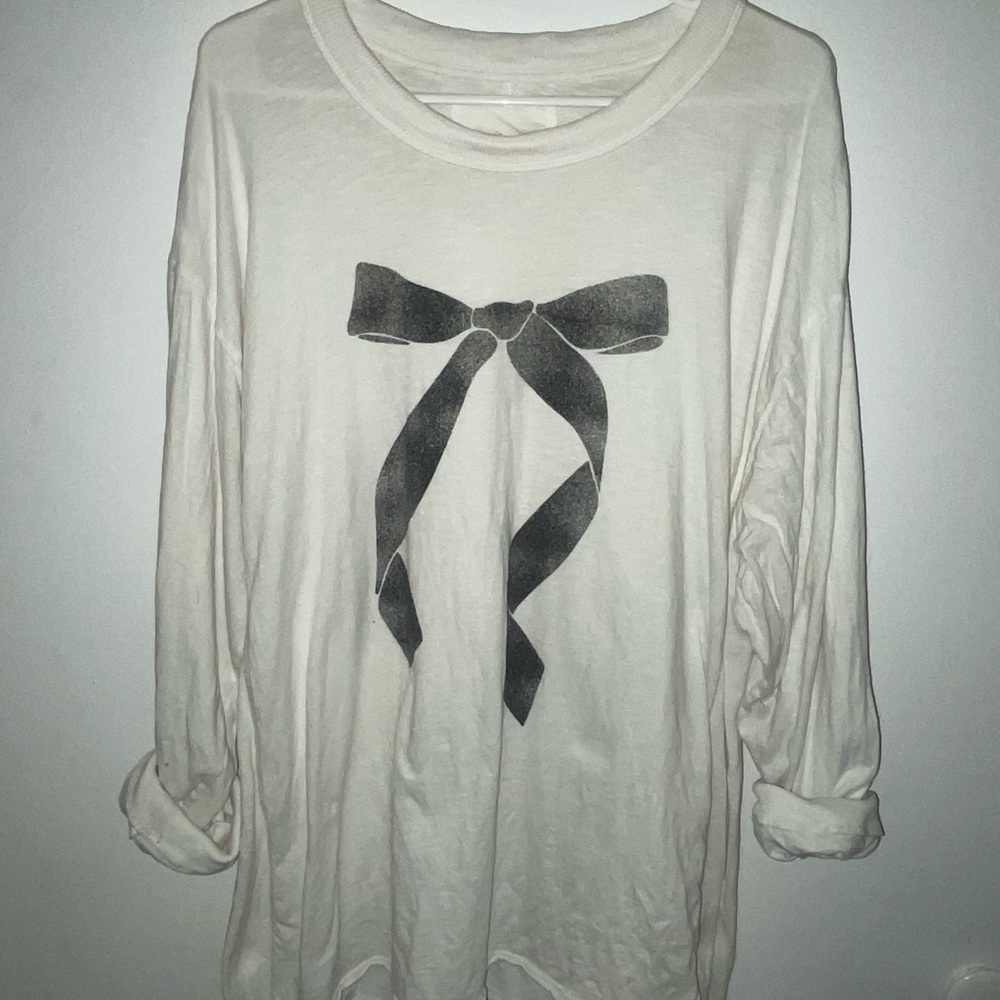 Aerie long sleeve bow tee